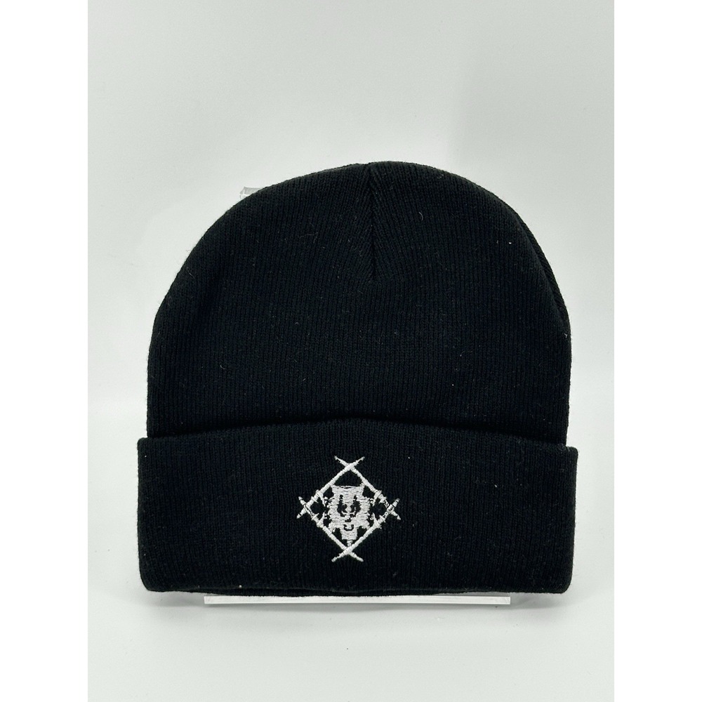 Hollowsquad Xavier Wulf Beanie Embroidered White